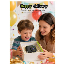 Children'S Color Instant Print Camera with 3 Rolls of Printing Paper Portable Photography Camera Toy for Students Black