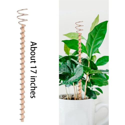10 Estacas Eletrolíticas para Plantas, Antena de Bobina de Cobre de 17 Polegadas para Jardim, Plantio Eletrônico de Horta 1