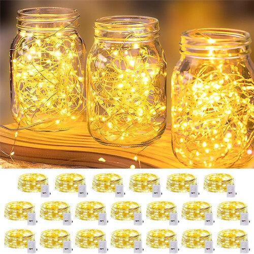 LED Fairy Lights Battery Operated,3 Features Blinking Slowly Blinking 2m LED Waterproof  String Lights for Wedding 1