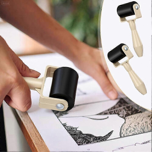 30-Pack Rubber Rollers for Printmaking, 1.4 Inch Gluing and Inking Tools for Block Printing and Paper Applicator Projects