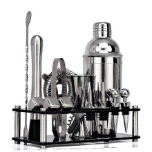 16 Pcs Shaker Set Jigr Ng Spoon Tong Barware -b
