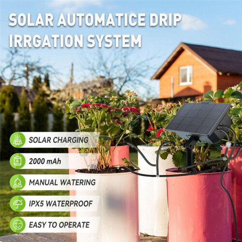 Solar Irrigation System for Garden Balcony Automatic Drip Irrigation System DIY Garden Watering System 1