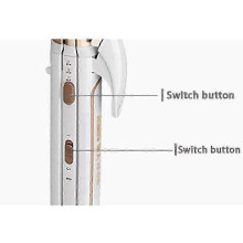 Ceramic Coated Hair Straightener, 360 Rotating Wire (Gold)