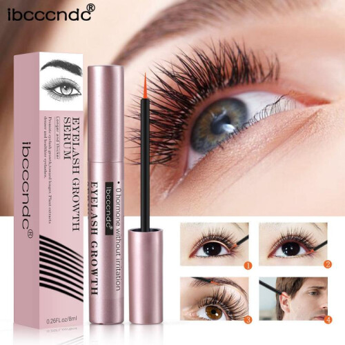 (pink) Volumizing Lengthening Mascara 8ml Eyelash Eyebrow Natural Enhancer Cosmetics 1