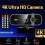 4K Webcam with Remote Control Privacy Cover Webcam Plug &  for PC Laptop/Desktop Video Calling 4