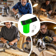 Dust Extractor Adapter Double-Port Collector Fitting for Jigsaw Circular Router Sander Woodworking Cutting Machine A