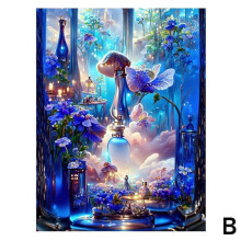 (1piece, B) Art Painting Beach Scenery Kits for Adults, 5D Coconut Tree