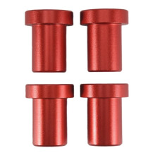 4Pcs Aluminum Alloy Bench Dog Clamp for T-Track Woodworking Workbench Positioning Planer Plug Fits 20mm Dog Hole (Red)