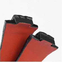 Seiko SNL017P1 Black Orange Leather Watch Band Replacement Strap