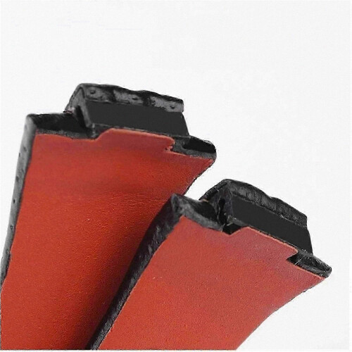 Seiko SNL017P1 Black Orange Leather Watch Band Replacement Strap