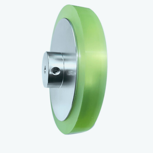 3X 300mm Roue de Mesure Industrielle de Roue de Codeur en Aluminium de Polyuréthane pour Mesurer le Codeur Rotatif 1
