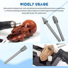 20Pc HSS Router Carbide Engraving Bits for Router Bit Set 1/8 Inch(3mm) Shank for Proxxon Rotary Tools