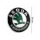 2pcs Emblem Skoda Fabia On The Front 90mm+back 80mm 3