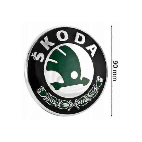 2pcs Emblem Skoda Fabia On The Front 90mm+back 80mm 2