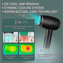 Hair Removal Device with Ice Cooling System