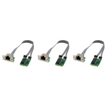 3X PCIE Network Card M.2 A+E to RTL8111F Gigabit Ethernet Card Single Port RJ45 Ethernet Network Card