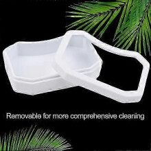 Reptile Water Bowl Plastic Food Grade Water Box Feeder Reptile Food Water Dish Pet!ZZ45