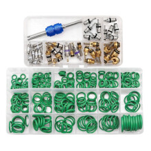 Car A/C Repair Kit 270PCS O-Ring Seals Kit + 40PCS A/C Valve Core Assortment with Remover Tool