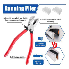 Glass Cutter Kits Stained Glass Supplies with Heavy Duty Glass Running Pliers and Pencil Glass Cutter Tool