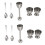 2X Egg Cracker Topper Set – Soft Hard Boiled Eggs Separator Tool – Include Spoons and Cups-Shell Remover 1
