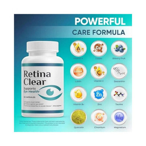 Vision Support Vegan Capsules - Prevents Eye Fatigue, Improves Visual Focus 60Ct 1