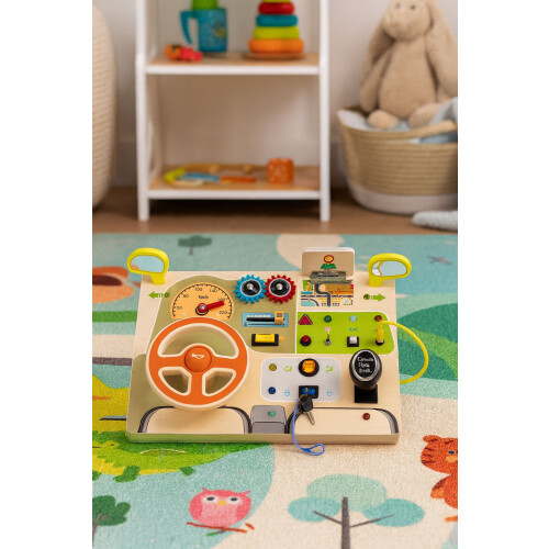Lavagna sensoriale a LED in legno per bambini - 14 pezzi 2