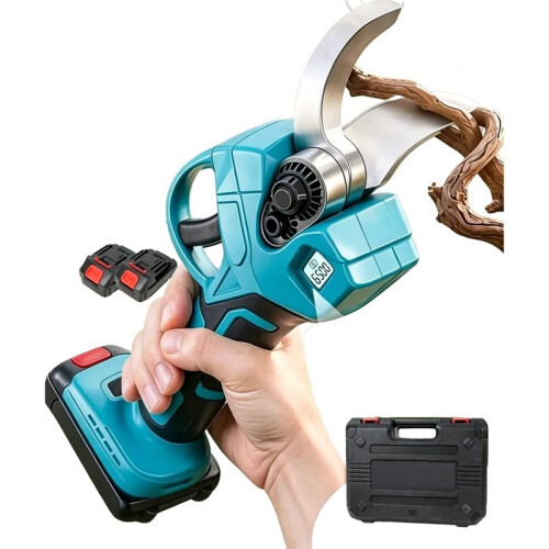 Bürstenloser Elektrischer Gartenschneider, Akku-Gartenschere, Obstbaumschere, EU-Stecker