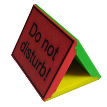 Bloque de Señalización Triangular Desmontable para Escritorio de Oficina, Letrero de "Adelante", Indicador de Estado "No Molestar" para Espacios de