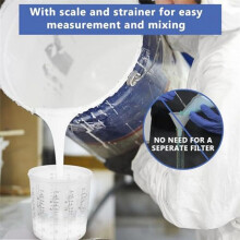 25-Pack Disposable Paint GunCup Liners and Caps System for Spray Guns, Paint Cups 20 Oz (600 Ml) Set