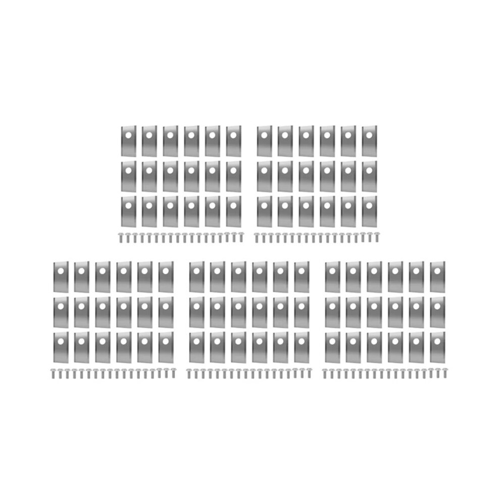 90Pcs Blades For Landroid Replace Stainless Steel Lawn Mower Cutting Blade Set Robotic Lawn Mowers Replace Silver 6033227365502