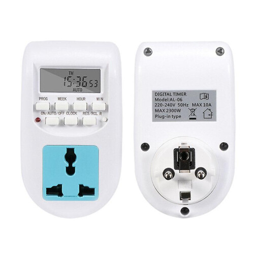 Presa timer tedesca con fori multipli, interruttore timer 1
