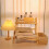 Wooden Storage Rack, 2-Layer Desktop Storage Rack, Ladder-Shaped Desk Display Rack, Desktop Office Storage Rack 7