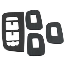 Car Door Window Lift Button Panel Frame Protective Cover Trims for XC60 2018 - 2025 Black