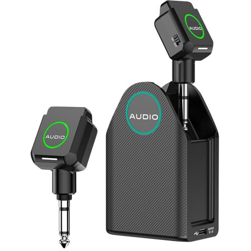 5.8GHz Wireless Guitar System with Charging Case, Wireless Transmitter Receiver Support Multi Channels 20H Battery