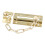 110mm Security Door Chain Slide Lock Guard Bolt Safety Catch Brass Plated 2