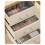 Clear Drawer Organizer Sets Plastic Storage Box Stationery Makeup Organizer Boxes Transparent Storage Box Bins 4