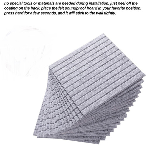 16 Pcs Acoustic Panels,Sound Insulation Board,Wall Sound Insulation Board,for Acoustic Treatment,Wall Decor,Studio,Etc 2