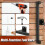 2 Pack Backpack Leaf Blower Hanger, Backpack Blower Storage Organizer Holder Heavy Duty Chainsaw Wall Mount Garden Tools 5