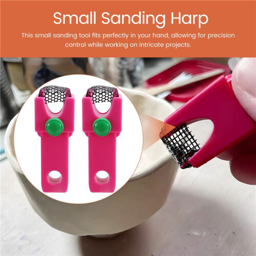 Small Sanding Harp - Small Surform - Pottery Tool,Small Surform Pottery Tool - Compact Clay Shaper for Sculpting 1