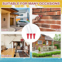 10Pcs Tile Grout Masonry Mortar Bag with Molded in Tip Tear Puncture-Resistant Heavy Duty Vinyl Piping Cement Bag Red