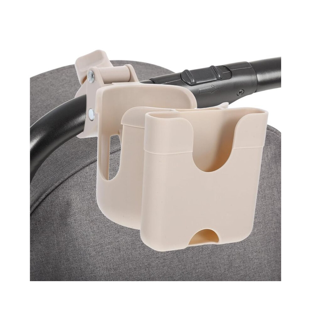 Stroller Cup Holder with Phone Mount Easy Installation Bottle Organizer Rack Fits Wheelchairs Scooters Kayaks