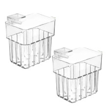 2er-Pack Transparente Aquarienpflanzenhalter zum Aufhängen, Passend für Aquarienränder Bis zu 2 cm (0,8 Zoll)