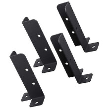 Fencing Post Base Brackets 4Pcs Heavy Duty Iron Brackets for Garden Deck Post Applications 12.7X7.6Cm Rust Resistance