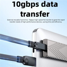 Fast Charging Cable USB to C 10Gb Quick Charge Data Cable for Smartphones, Tablets, Cameras