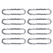 8 Pcs 4 Inch Steel Chainsaw Chain Electric Pruning Saw Accessory Garden Tool Replacement