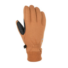 Gants Carhartt Homme Wind Fighter Fleece Doublé Thermique, Sensibles au Toucher, Marron, Medium