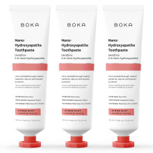 Boka Fluoridevrije Tandpasta, Nano Hydroxyapatiet, Voor Gevoelige Tanden - Volwassenen, Kinderen - Kaneel Munt Smaak, 4 F