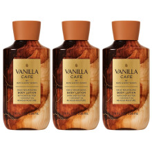 Bath & Body Works Vanilla Café Body Lotion - 3 Pack, 8 oz Each | Creamy Vanilla, Coffee & Velvety Musk Scent