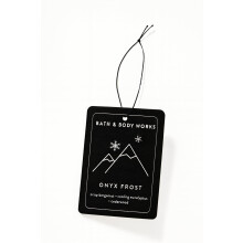 Bath & Body Works Onyx Frost Hanging Fragrance Diffuser - Long-Lasting Air Freshener for Car, Closet, or Home, Elegant Decorative Scent Diffuser