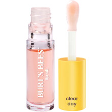 Burt's Bees Lip Oil Clear Day, Instant Hydration, Nourishes and Softens Lips, Tint Free, High Shine Finish, Responsibly Sourced Jojoba Oil, Non Sticky